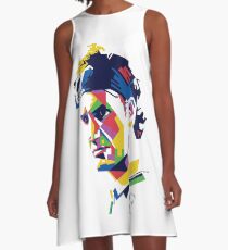 Vestido acampanado Arte de Roger Federer