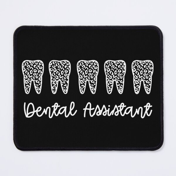 Item preview, Dental Assistant cute Leopard print teeth | RDA Registered Dental Assistant Leopard typography designed and sold by Violet Treasures.