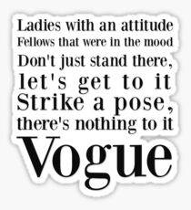 Strike a pose Sticker