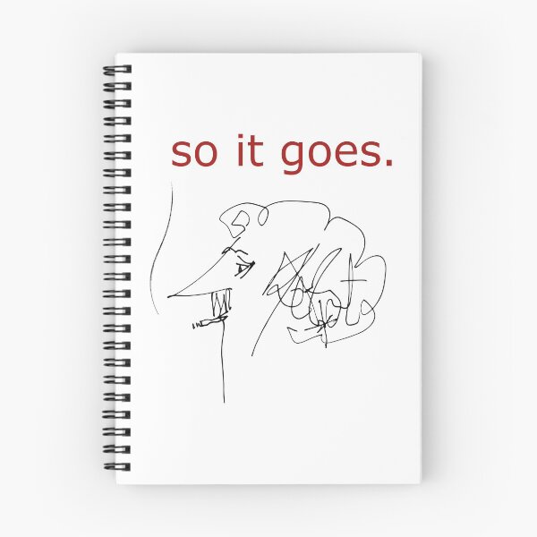 Item preview, “So it goes” Kurt Vonnegut, Slaughterhouse-Five designed and sold by SkyAfterDusk.
