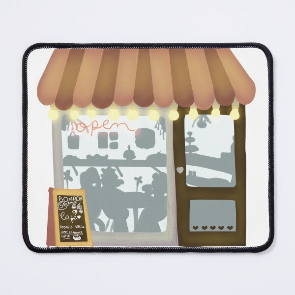 Item preview, Cozy adorable coffee shop entrance! designed and sold by jadefujiwara.