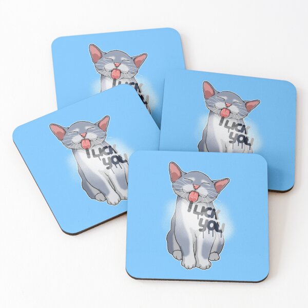 Item preview, Licking cat _ 1 designed and sold by HandsomeCat.