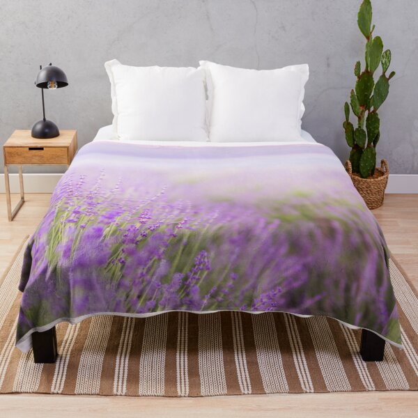 Item preview, Lavender Flowers. Pastel Blooming Lavender Flower Field designed and sold by silviaol.