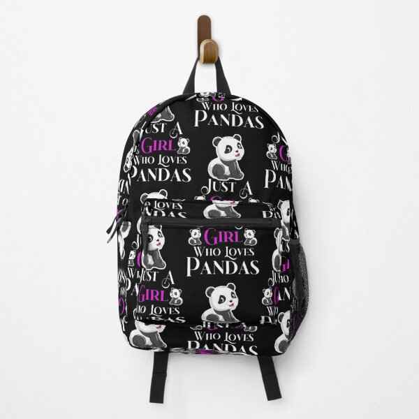 Aperçu de l'œuvre Juste une fille qui aime les pandas, panda amical pour les femmes, panda mignon respectueux des animaux créée et vendue par piscado.