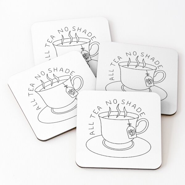 Item preview, All tea no shade cup slogan graphic designed and sold by ByAshJade.