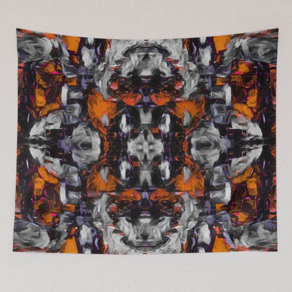 Item preview, Orange Kaleidoscope Tye Dye Floral designed and sold by Designs By YL.