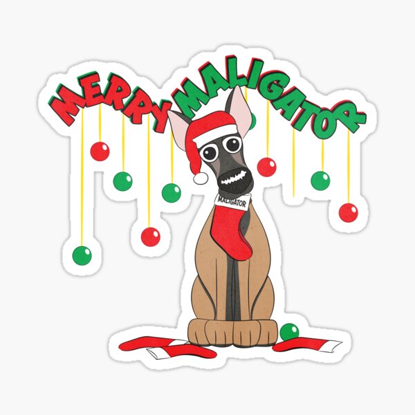 Merry Maligator Sticker