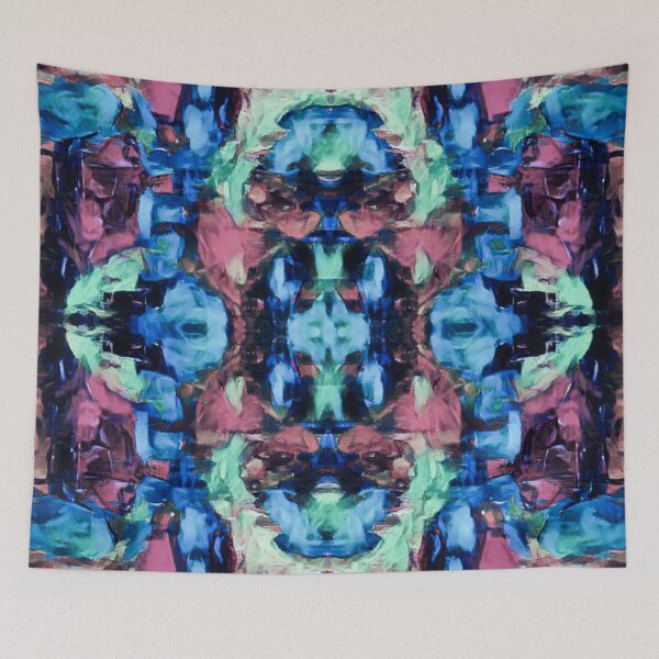 Item preview, Blue Kaleidoscope Tye Dye Floral designed and sold by Designs By YL.