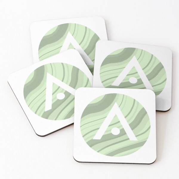 Item preview, Sage Green Stripes Aveda Logo designed and sold by Dalaura.