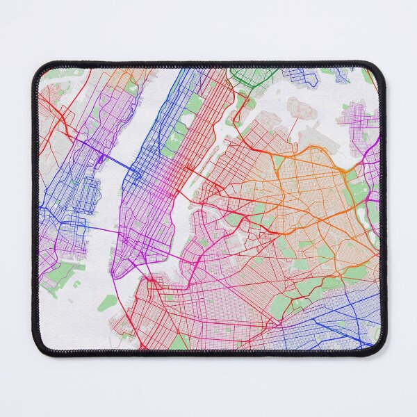 Item preview, New York City Map of the United States - Colorful designed and sold by deMAP.
