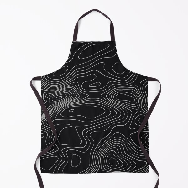 Item preview, Topography 09 - Whites Lines Black Background designed and sold by gaming-pads.