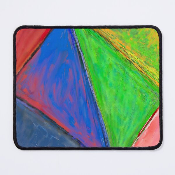 Item preview, Triangles II, a lyrical colour field abstract painting designed and sold by thalasson.