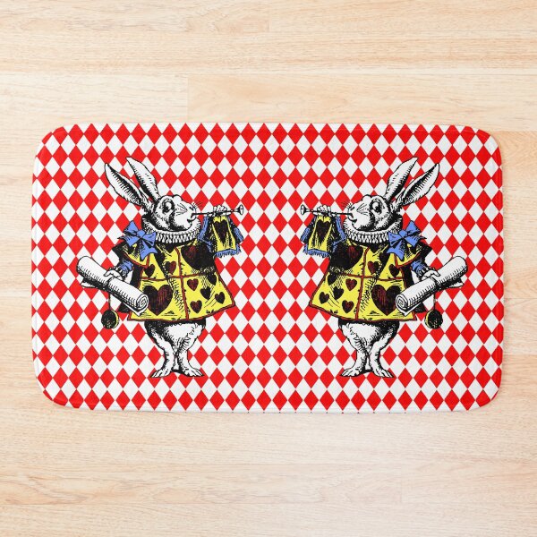 Item preview, White Rabbit I Red, Yellow, Blue designed and sold by Pixelchicken.
