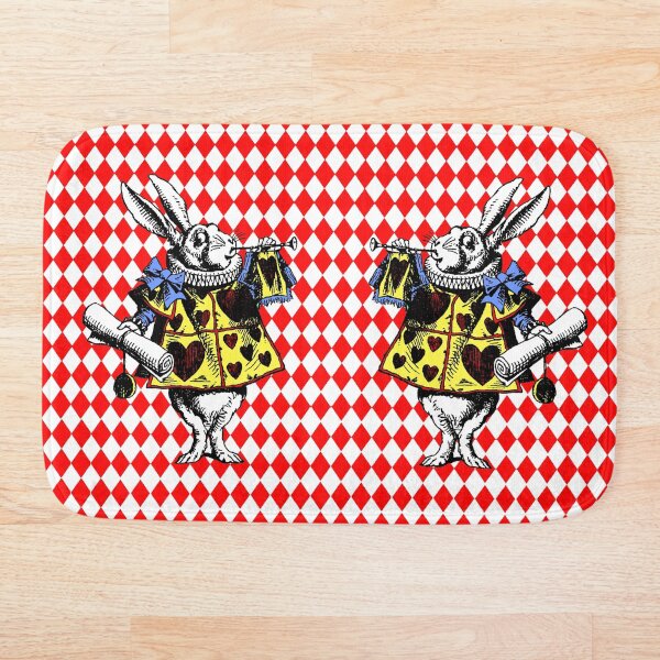 Item preview, White Rabbit I Red, Yellow, Blue designed and sold by Pixelchicken.