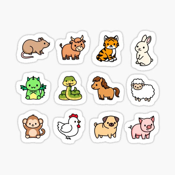 Spring Animal Sticker Pack Sticker for Sale by littlemandyart