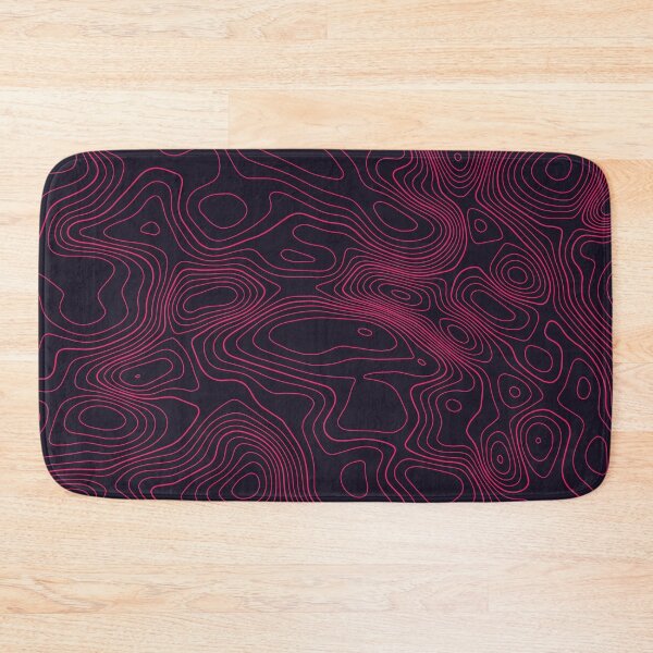 Item preview, Topography 10 - Red Colored Lines designed and sold by gaming-pads.