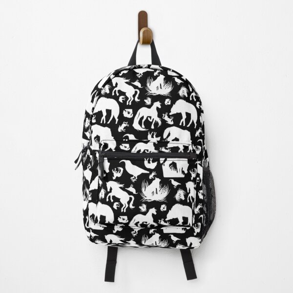 Item preview, Friendly Forest Animals Design (Black and White Pattern) designed and sold by ipoxstudios.