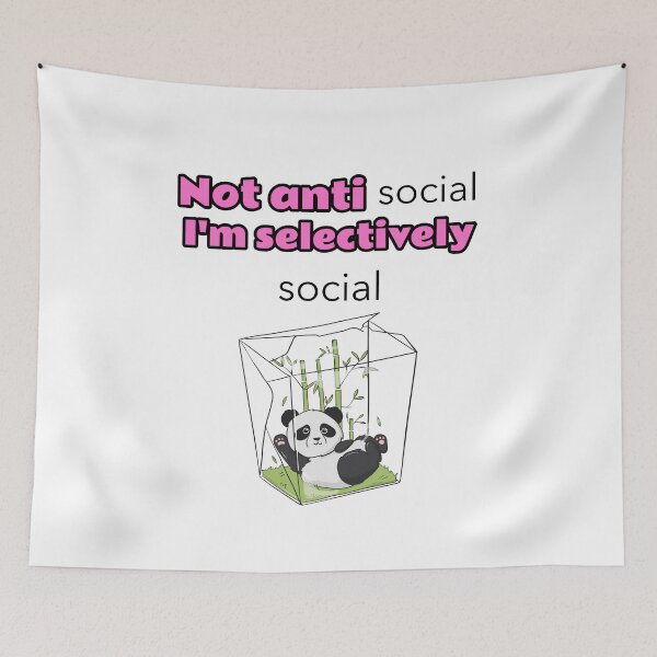 Item preview, Not antisocial I'm selectively social designed and sold by Mechanical-Artt.