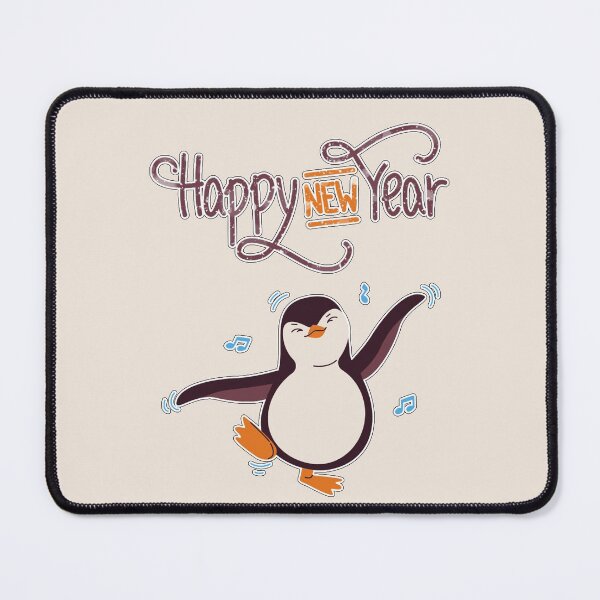 Item preview, Cute Happy Penguin Singing Happy New Year 2022 designed and sold by Dragan Kitic.