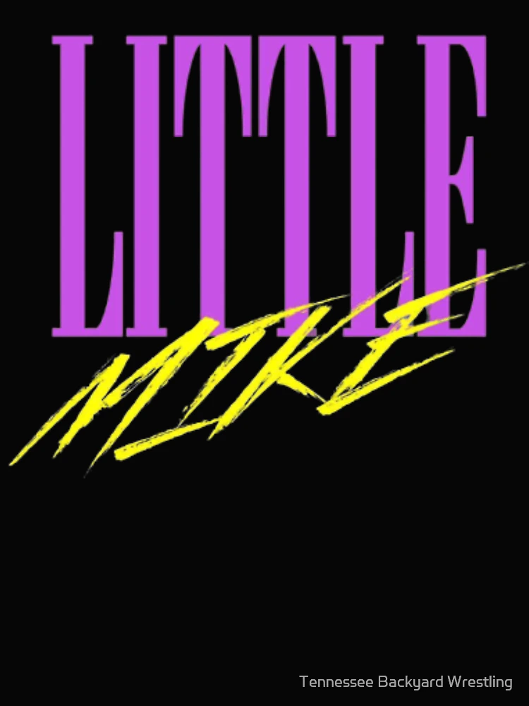 Thumbnail 4 of 4, Boxy T-Shirt, Little Mike Purple & Gold Merchandise designed and sold by Tennessee Backyard Wrestling.