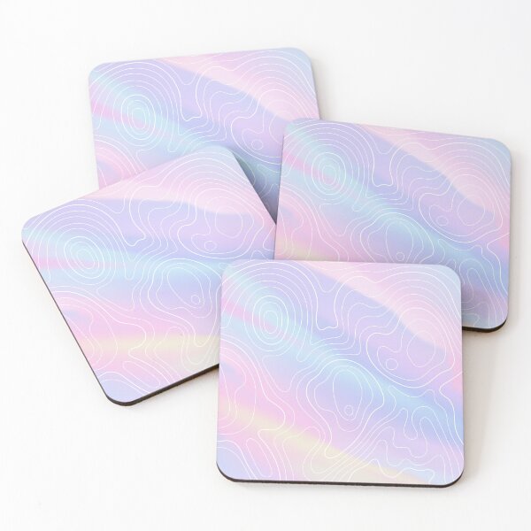 Item preview, Topography 12 - Pastel Colored Lines designed and sold by gaming-pads.