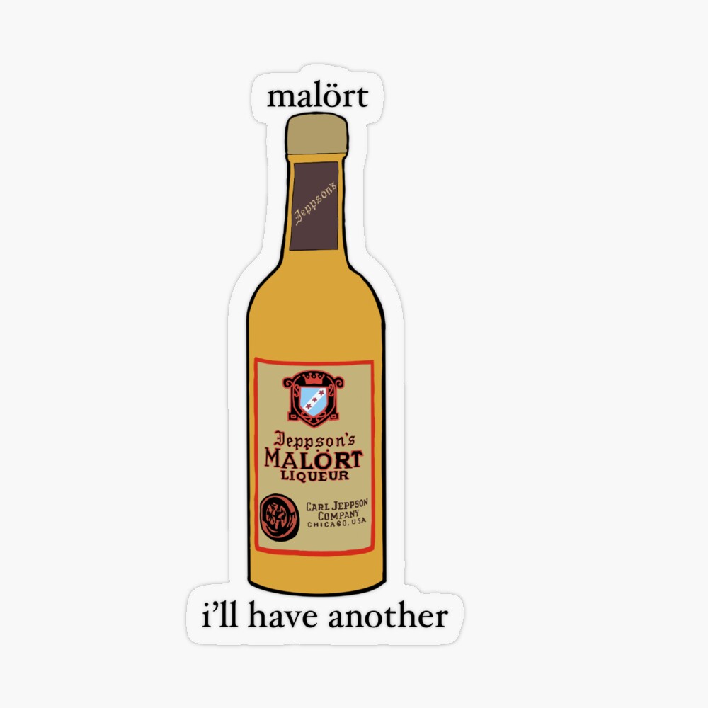 Malort & Hot Dog Sticker for Sale by MalortHotDogs