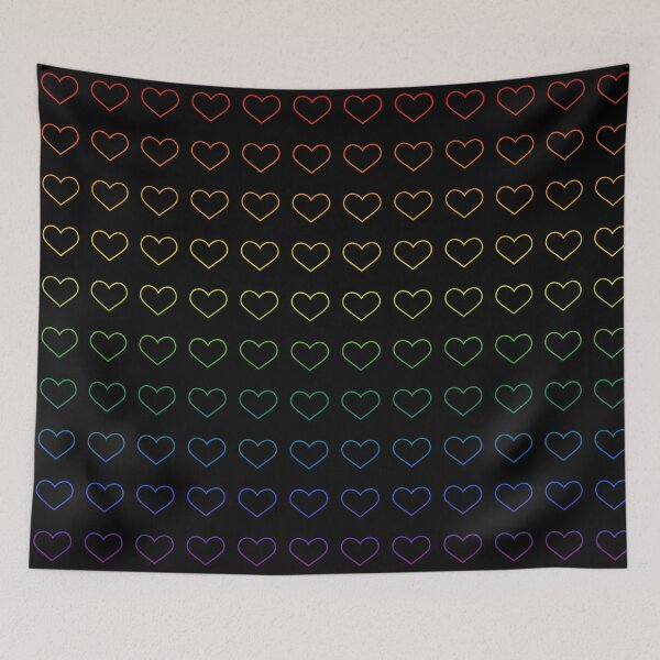 Item preview, Gay Flag - Gay Hearts - LGBT Pride designed and sold by Picket Club.