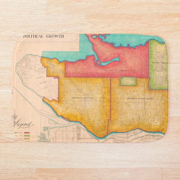 Item preview, City of Vancouver map: history of political growth designed and sold by FOVCA.
