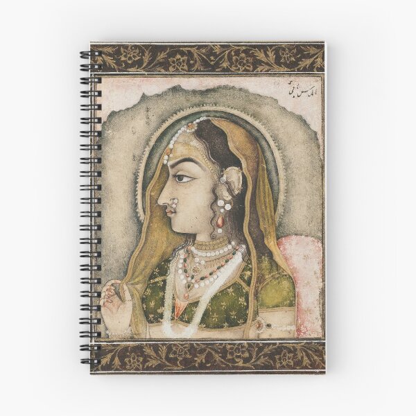 Item preview, mughal queen miniature portrait designed and sold by BEMMZ.