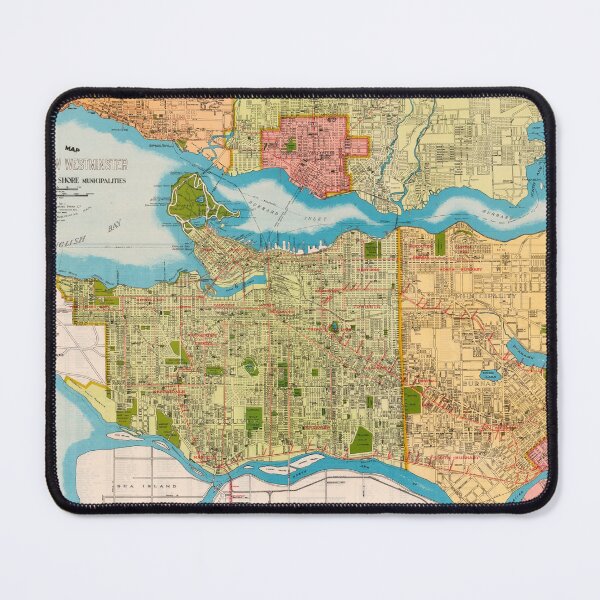 Item preview, Guide map. Vancouver-New Westminster. Burnaby and North Shore municipalities (1935) designed and sold by FOVCA.