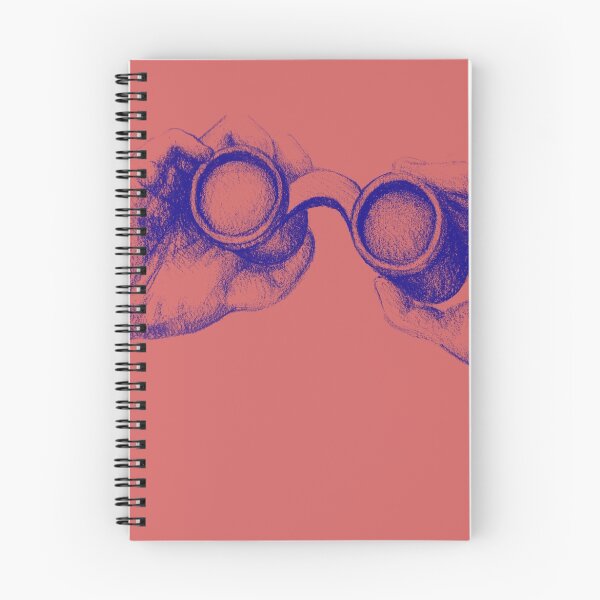 Item preview, Colorful detailed drawing of hand holding binoculars. Illustration designed and sold by oanaunciuleanu.