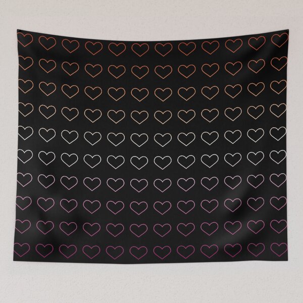 Item preview, Lesbian Flag - Lesbian Hearts designed and sold by Picket Club.