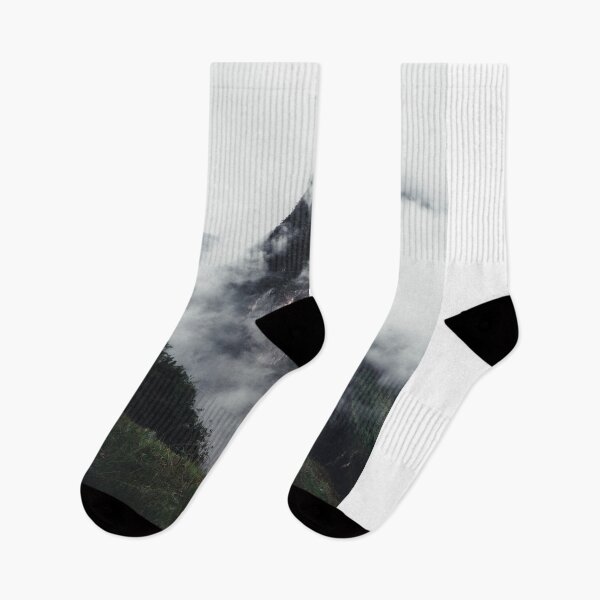 Item preview, Cloudy moody Machu Picchu Andes mountain | Peru designed and sold by photofelix-.
