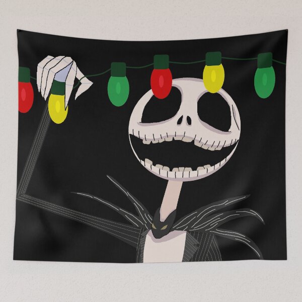 Item preview, the nightmare before christmas jack and christmas lights designed and sold by Soulfate.