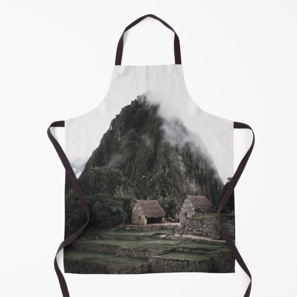 Item preview, Cloudy moody Machu Picchu Andes mountain houses | Peru designed and sold by photofelix-.
