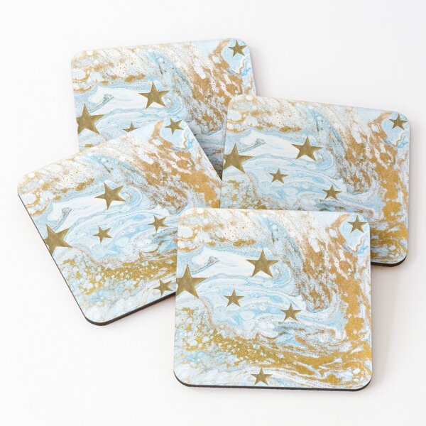 Item preview, Liturgical white/gold/blue swirls & stars  designed and sold by CheekyGrace.