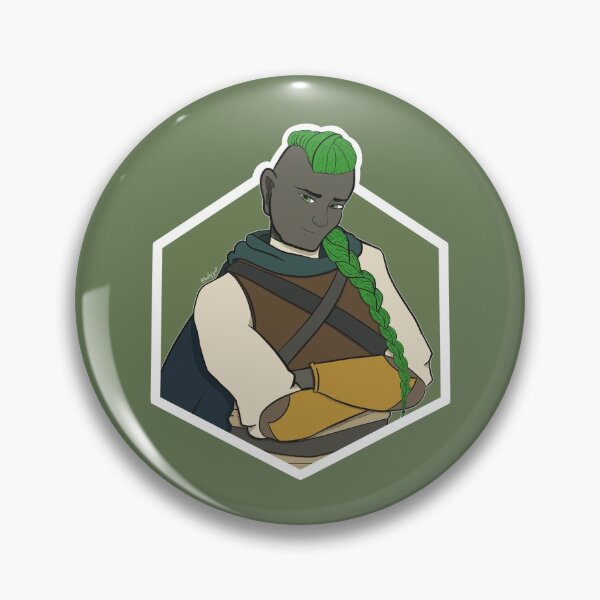 Item preview, Fir Elise - Earth Genasi Rogue (green background) designed and sold by HollyCat.