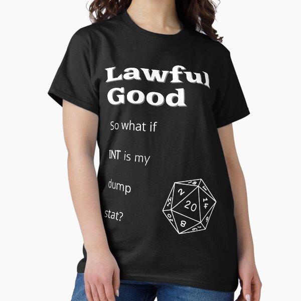 Lawful Good Alignment (LG, D&D Alignment) Classic T-Shirt