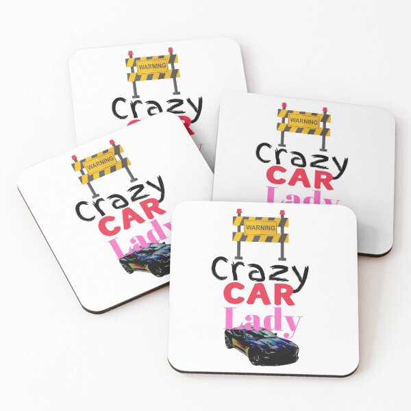 Item preview, Warning Crazy Car Lady designed and sold by Miss Sparkle.