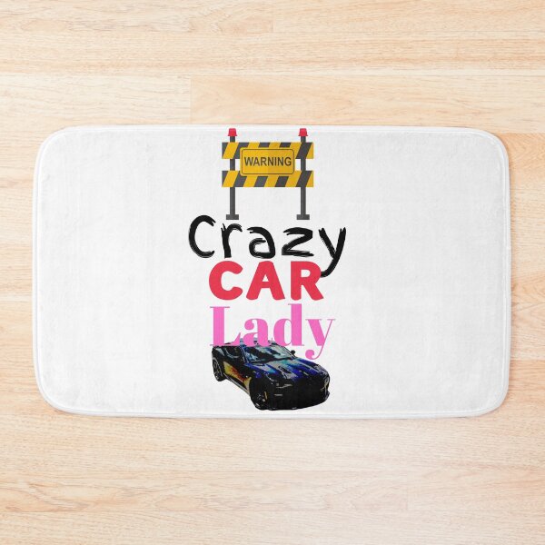 Item preview, Warning Crazy Car Lady designed and sold by Miss Sparkle.