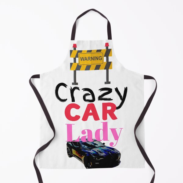 Item preview, Warning Crazy Car Lady designed and sold by Miss Sparkle.