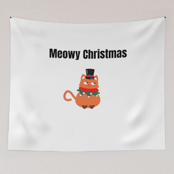 Artikelvorschau, Meowy Christmas Essential T-Shirt entworfen und verkauft von ATWAK.