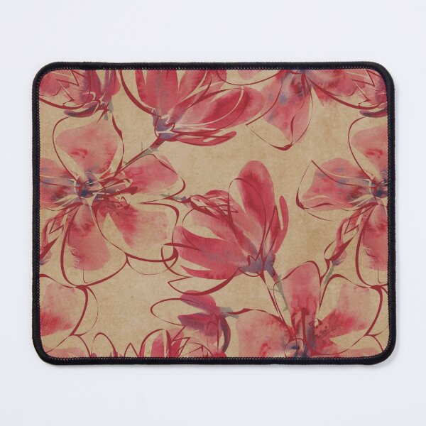 Item preview, Vintage rojo floral en clima y fondo bronceado desgastado designed and sold by infinitygrafix.