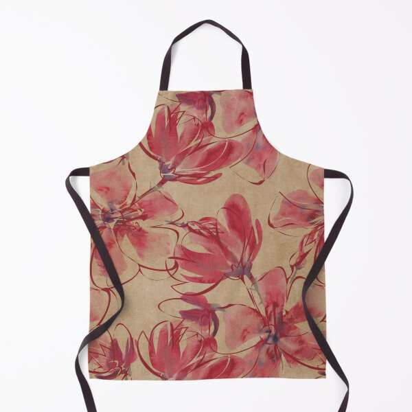Item preview, Vintage Red Floral On Weather and Worn Tan Background designed and sold by infinitygrafix.