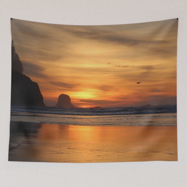 Item preview, Watercolor Skyscape West Coast Sunset designed and sold by nancyjcreates.