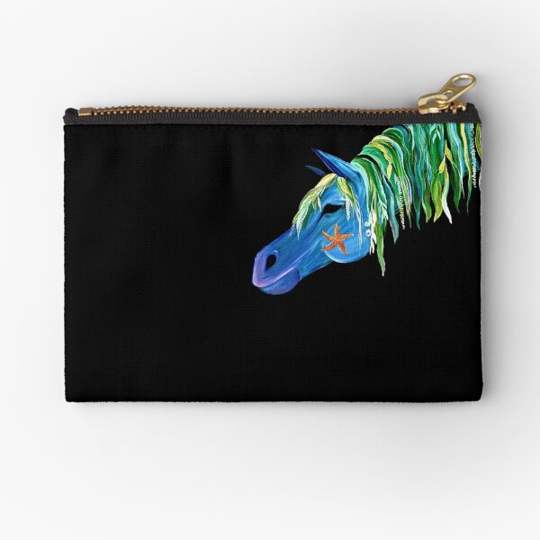 "Sea Stallion" Zipper Pouch