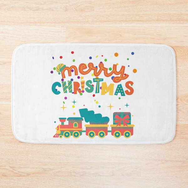 Item preview, Merry Christmas Train-White Background  designed and sold by Trendi61.