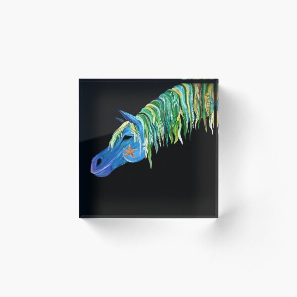 "Sea Stallion" Acrylic Block