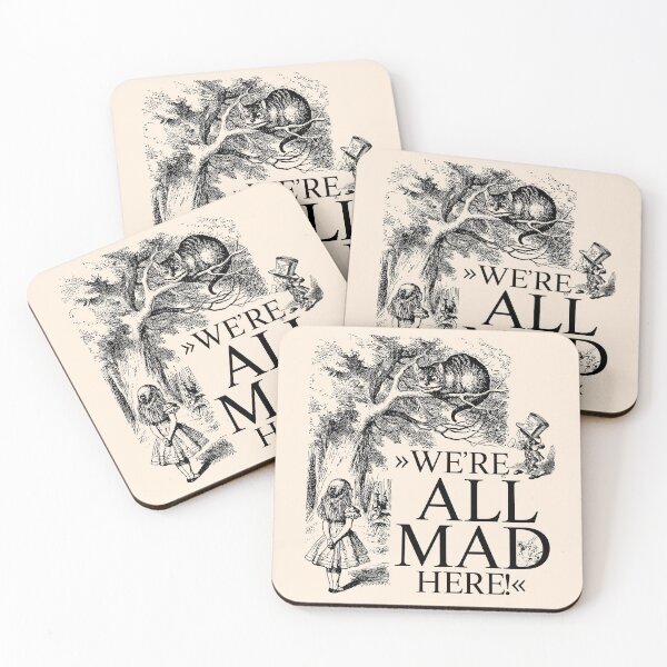 Item preview, Alice in Wonderland We're all mad here designed and sold by claudiatoman.
