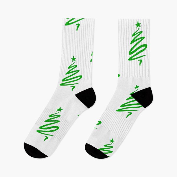 Item preview, Green Christmas Tree Pattern on White Background- Season designed and sold by Lisa Thomas.